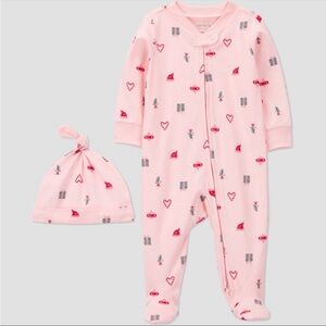 NEW Carter's Just One You® Baby Girls' Christmas Fairy Sleep N' Play with Hat